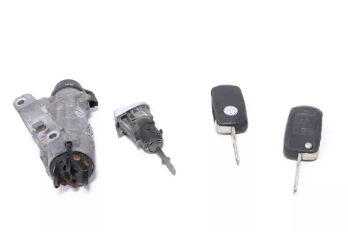 VW Polo 9N 9N3 Schloßsystem Türschloß 2x Funk Schlüssel Schloß + Zündschloß (148191)