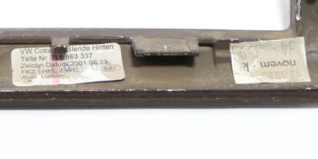 VW Touareg 7L Verkleidung Abdeckung Holz Dekor Wurzelnuss Mittelkonsole (148213)