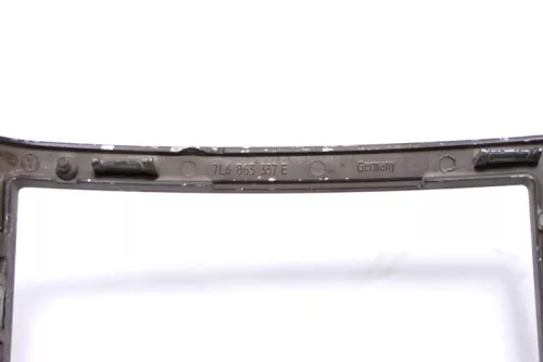 VW Touareg 7L Verkleidung Abdeckung Holz Dekor Wurzelnuss Mittelkonsole (148213)