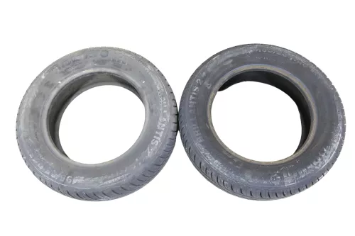 2x VW Caddy Sharan Reifen 195/65 R15 95T Sommerreifen 2x ca. 6-7 mm NUR REIFEN (148682)