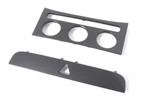 VW Passat 3C Mittelkonsole Verkleidung um Radio Abdeckung Dekor titan silber 45T (148748)