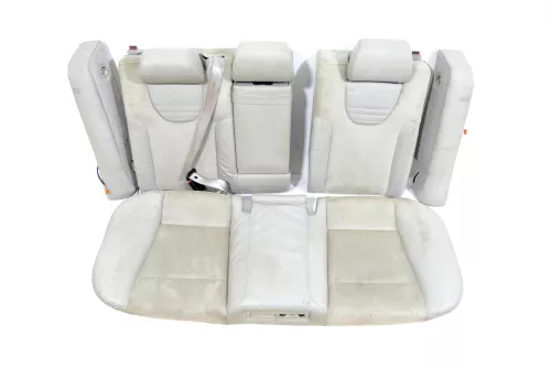 A6 4B Kombi Avant Rückbank Rücksitzbank Sitz Rücksitz helle grau Leder silber Pe