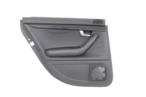 1x A4 8E B6 Türverkleidung Verkleidung Tür hinten links schwarz Buffalino Leder