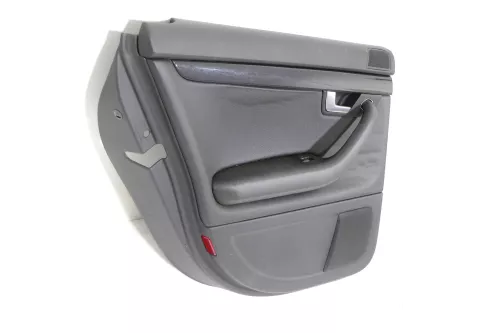 1x A4 8E B6 Türverkleidung Verkleidung Tür hinten links schwarz Buffalino Leder (149053)