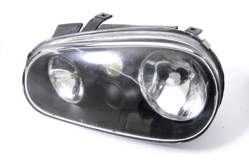 1x VW Golf 4 Scheinwerfer vorne links Angeleyes Optik Depo schwarz 44L-150L
