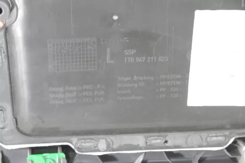 VW Touran 1x Türverkleidung Verkleidung Tür hinten links anthrazit (149162)