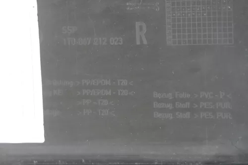 VW Touran 1x Türverkleidung Verkleidung Tür hinten rechts - anthrazit (149164)