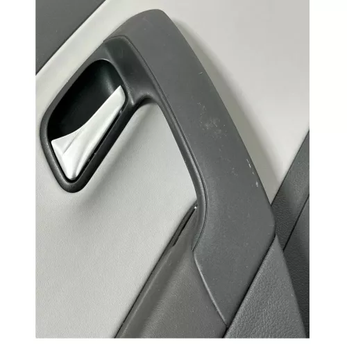 1x VW Polo 6R Türverkleidung Tür 4/5-Türer grau schwarz Kunstleder hinten links (149180)
