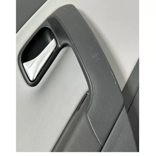 1x VW Polo 6R Türverkleidung Tür 4/5-Türer grau schwarz Kunstleder hinten links (149180)