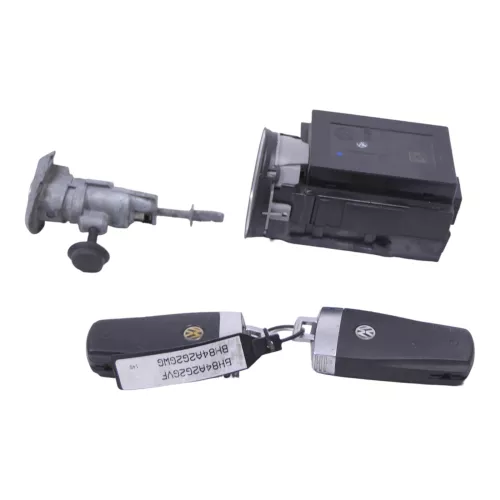 VW Passat 3C Zündschloß Schloß Zündung 2x Schlüssel 3C0905843T Türschloß (149245)