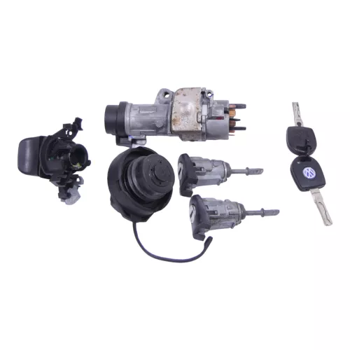 VW Fox 5Z Schloßsystem Türschloß Heckschloß mit 2x Schlüssel Schloß Zündschloß (149254)