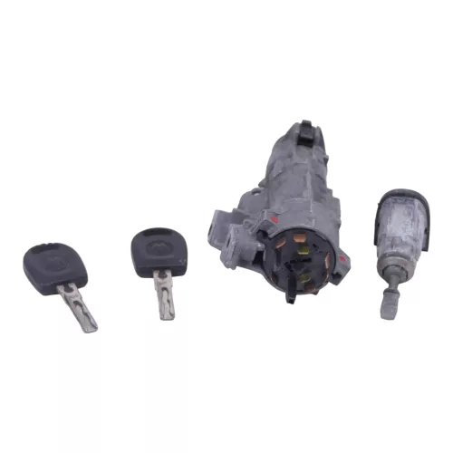 VW Polo 9N 9N3 Schloßsystem 1x Türschloß links 2x Schlüssel Zündschloß (149268)