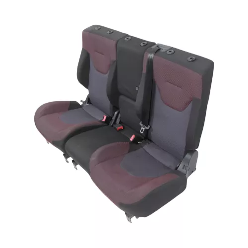 Altea 5P XL Sitz Sitze hinten Rückbank Rücksitzbank 3 Punkt Lehne rot schwarz (149708)