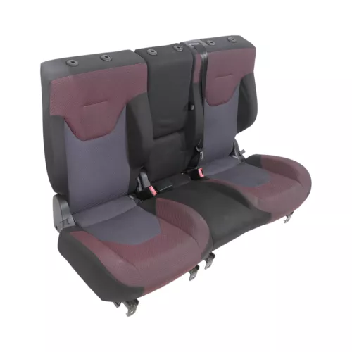 Altea 5P XL Sitz Sitze hinten Rückbank Rücksitzbank 3 Punkt Lehne rot schwarz (149708)