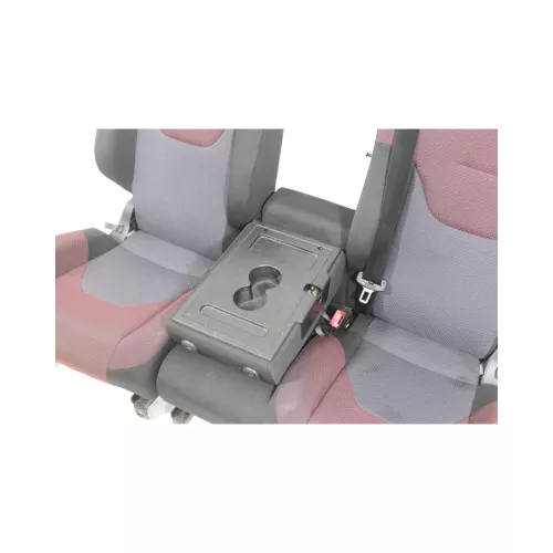 Altea 5P XL Sitz Sitze hinten Rückbank Rücksitzbank 3 Punkt Lehne rot schwarz (149708)