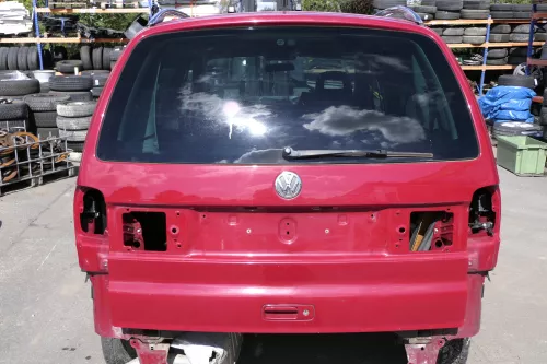 VW Sharan 7M 7M3 Heckklappe Scheibe  Klappe hinten ab Bj.2000 rot LK3A