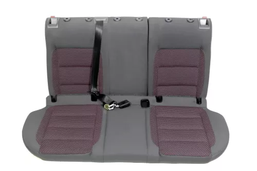 VW Golf 5 V Sitz Sitze hinten Rückbank Rücksitzbank rot anthrazit Lehne