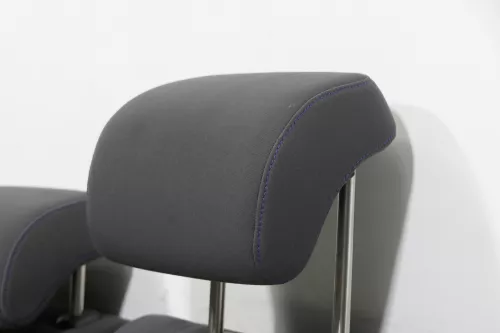 VW Golf 5 V Kopfstütze hinten rechts o. links anthrazit dunkel blaue Nähte Tour