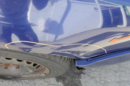 Audi A4 B5 (bis caMitte1999 Bild vergleic) Kotflügel vorne rechts blau LZ5K (150210)