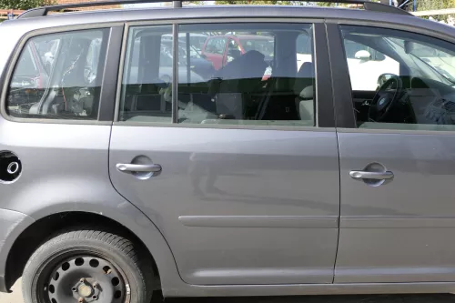 VW Touran 1T 1T3 Tür hinten rechts grau LD7X Platinum grey  grau