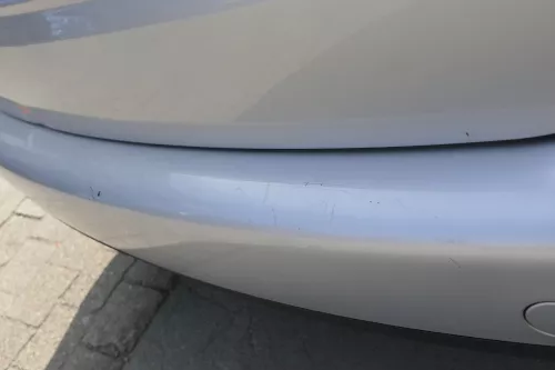 VW Touran 1T Stoßstange hinten Heckstoßstange Stoßfänger silber grau LA7W metl (150300)