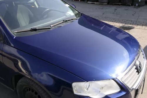 VW Passat 3C Motorhaube Klappe vorne vorn Haube blau LD5Q shadow (150356)