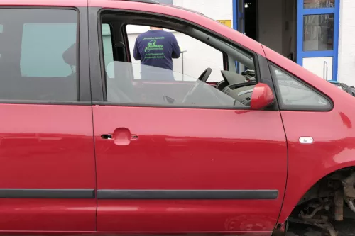 VW Sharan 7M Ford Galaxy Tür rechts vorne Beifahrertür rot LD3W ab2000 Facelift