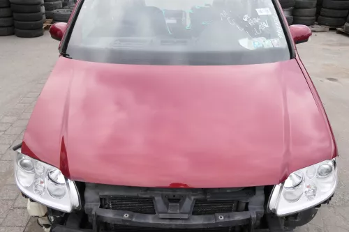 VW Touran 1T Caddy 2K Motorhaube Klappe Frontklappe rot braun LA3W 2003-2006