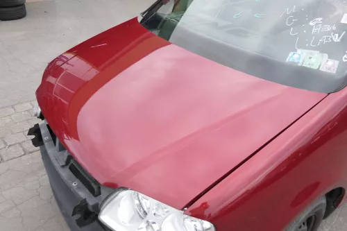 VW Touran 1T Caddy 2K Motorhaube Klappe Frontklappe rot braun LA3W 2003-2006 (150587)