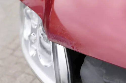 VW Touran 1T Caddy 2K Motorhaube Klappe Frontklappe rot braun LA3W 2003-2006 (150587)