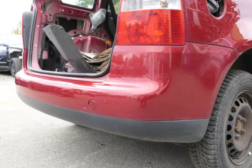 VW Touran 1T Stoßstange hinten Heckstoßstange Stoßfänger rot braun LA3W (150595)