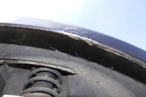 VW Passat 3C Kotflügel vorne rechts schwarz LC9X 3C0821022 original - Rost (150599)