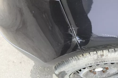 VW Golf 5 1K Limousine Stoßstange hinten Heckstoßstange schwarz LC9Z AHK auschni (150693)