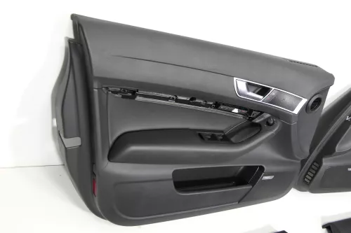 4x Audi A6 4F Türverkleidung Verkleidung Tür vorne hinten Leder S-line (150777)