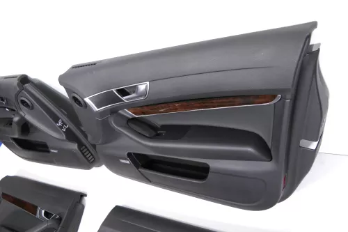 4x Audi A6 4F Türverkleidung Verkleidung Tür vorne hinten Leder S-line (150777)