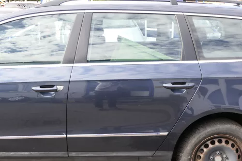 VW Passat 3C Kombi Variant Tür hinten links blau grau LC5F ohne Anbauteile
