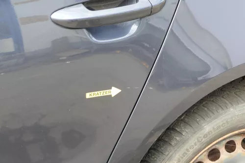 VW Passat 3C Kombi Variant Tür hinten links blau grau LC5F ohne Anbauteile (150863)