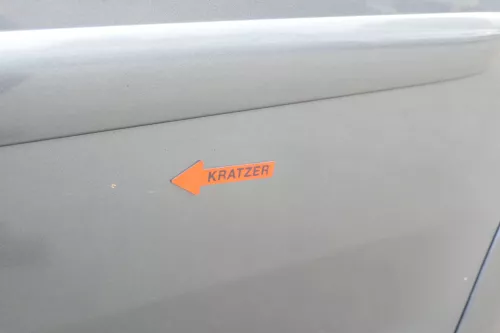 VW Touran 1T 1T3 Tür hinten links grau LD7X und Scheibe Platinumgrey II (150912)