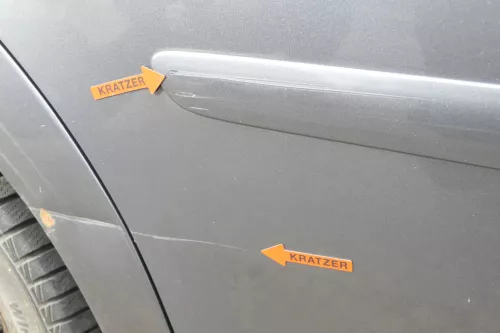 VW Touran 1T 1T3 Tür hinten rechts grau LD7X Platinumgrey (150915)