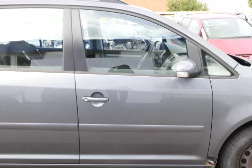 VW Touran 1T 1T3 Tür vorne rechts Beifahrertür grau LD7X platin -ohne Anbauteile