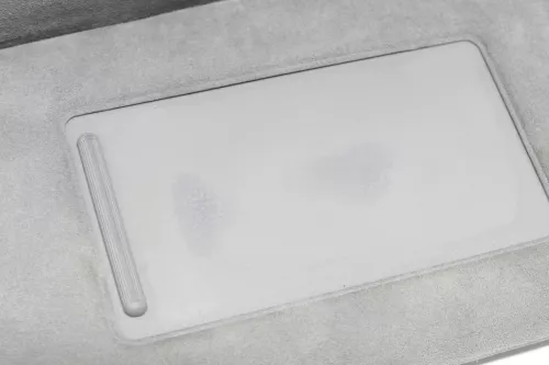 VW Touareg 7L Sonnenblenden Sonnenblende grau links 7L6857551AR doppelt kristall (151329)