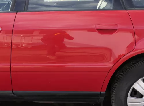 Audi A4 B5 Tür nur Türblatt hinten links rot LY3H - Facelift