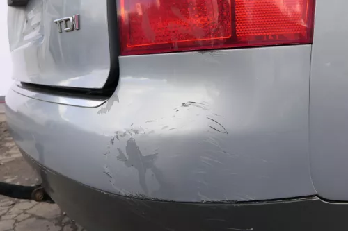 Audi A4 8E B6 Kombi Avant Stoßstange hinten mit Spoiler blau türkis LY7R (151382)