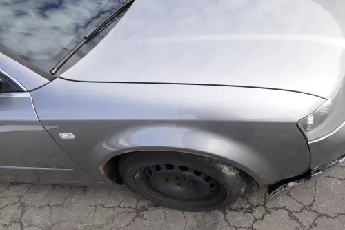 Audi A4 8E B6 Kotflügel vorne rechts grau LY7Q atlasgrau (151533)