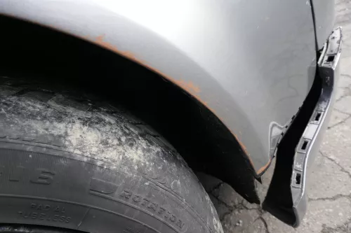 Audi A4 8E B6 Kotflügel vorne rechts grau LY7Q atlasgrau (151533)