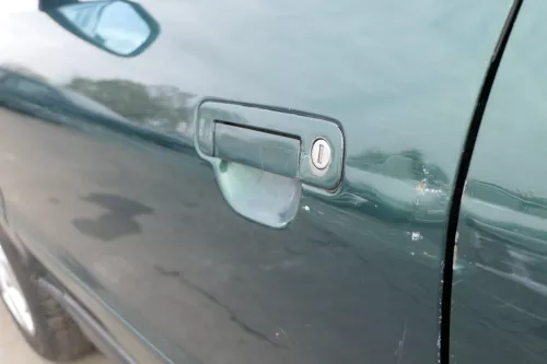 Audi A4 B5 Tür nur Türblatt vorne links Fahrertür grün LZ6L Kombi od Limo (151567)