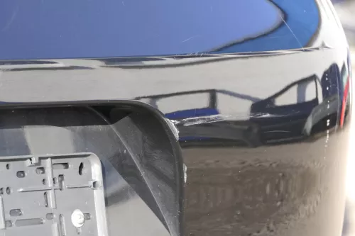 VW Fox 5Z Stoßstange hinten Stoßfänger schwarz L041 uni Heckstoßstange (151742)