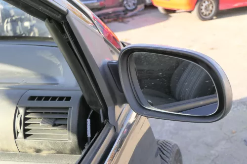 VW Fox 5Z elektrischer Spiegel Außenspiegel + Glas rechts schwarz L041 elektrisc (151744)