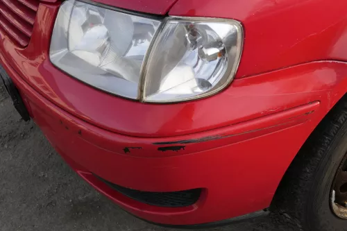 VW Polo 6N2 Stoßstange vorne Frontstoßstange Stoßfänger rot LP3G ohneGrill (151814)