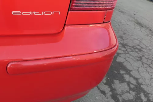 VW Polo 6N2 Stoßstange hinten Heckstoßstange Stoßfänger rot LP3G flash (151820)